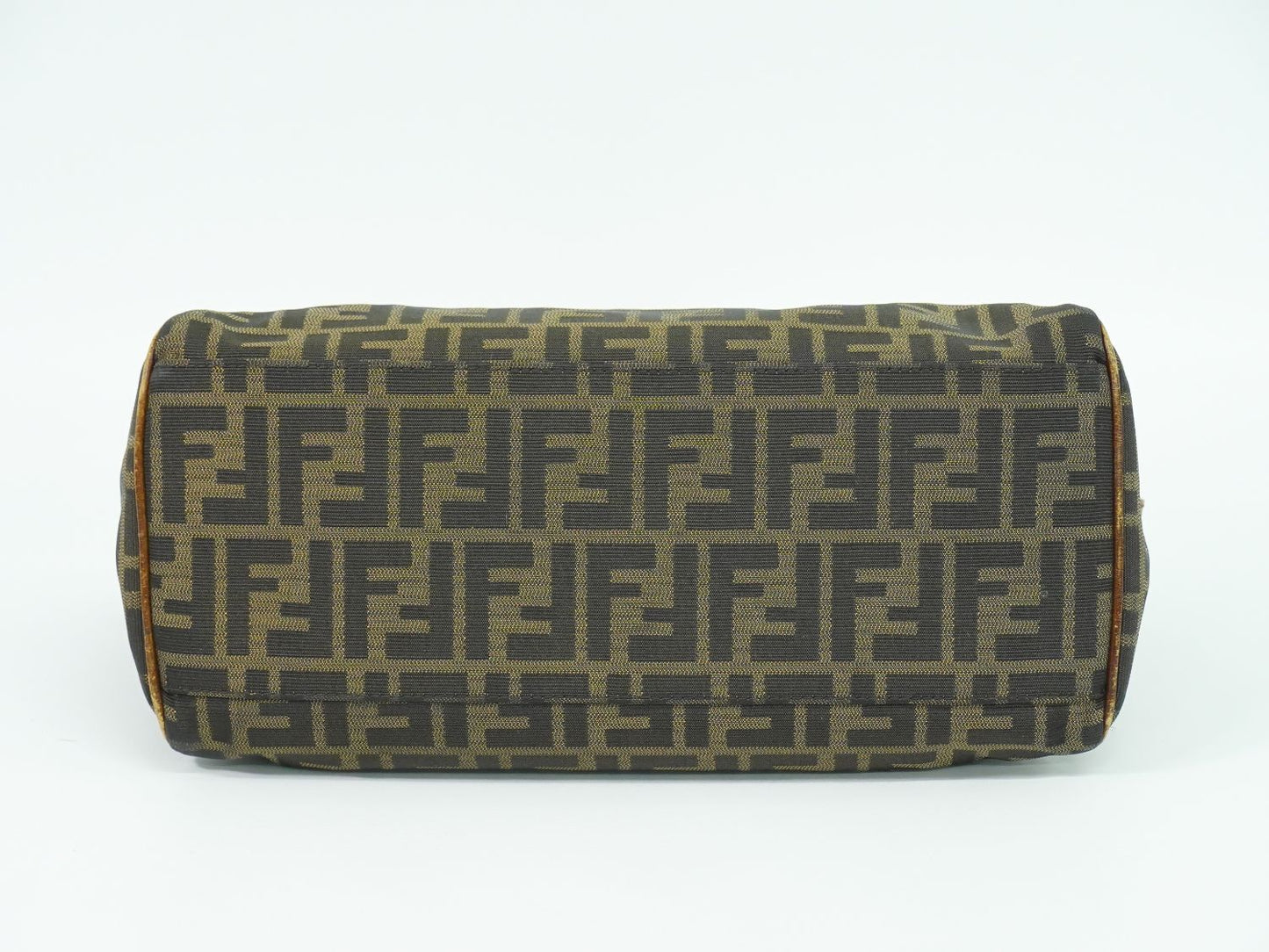FENDI エトニコ ズッカ ハンドバッグ ブラウン 8BN157