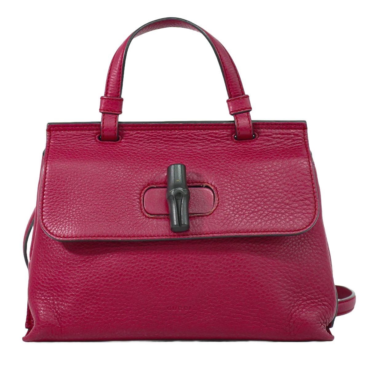 GUCCI デイリー バンブー 2WAY ショルダーバッグ ピンク 370831