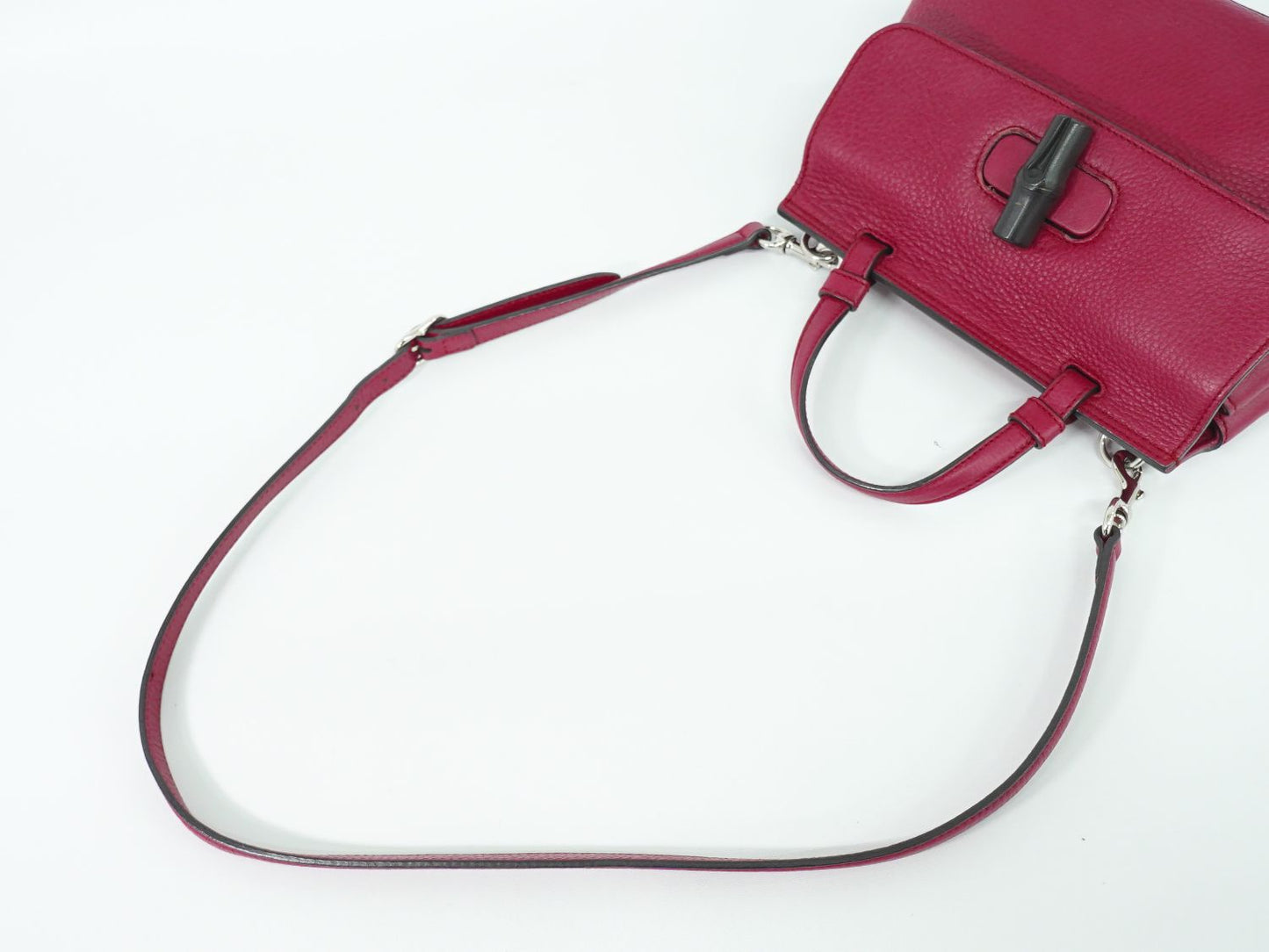 GUCCI デイリー バンブー 2WAY ショルダーバッグ ピンク 370831