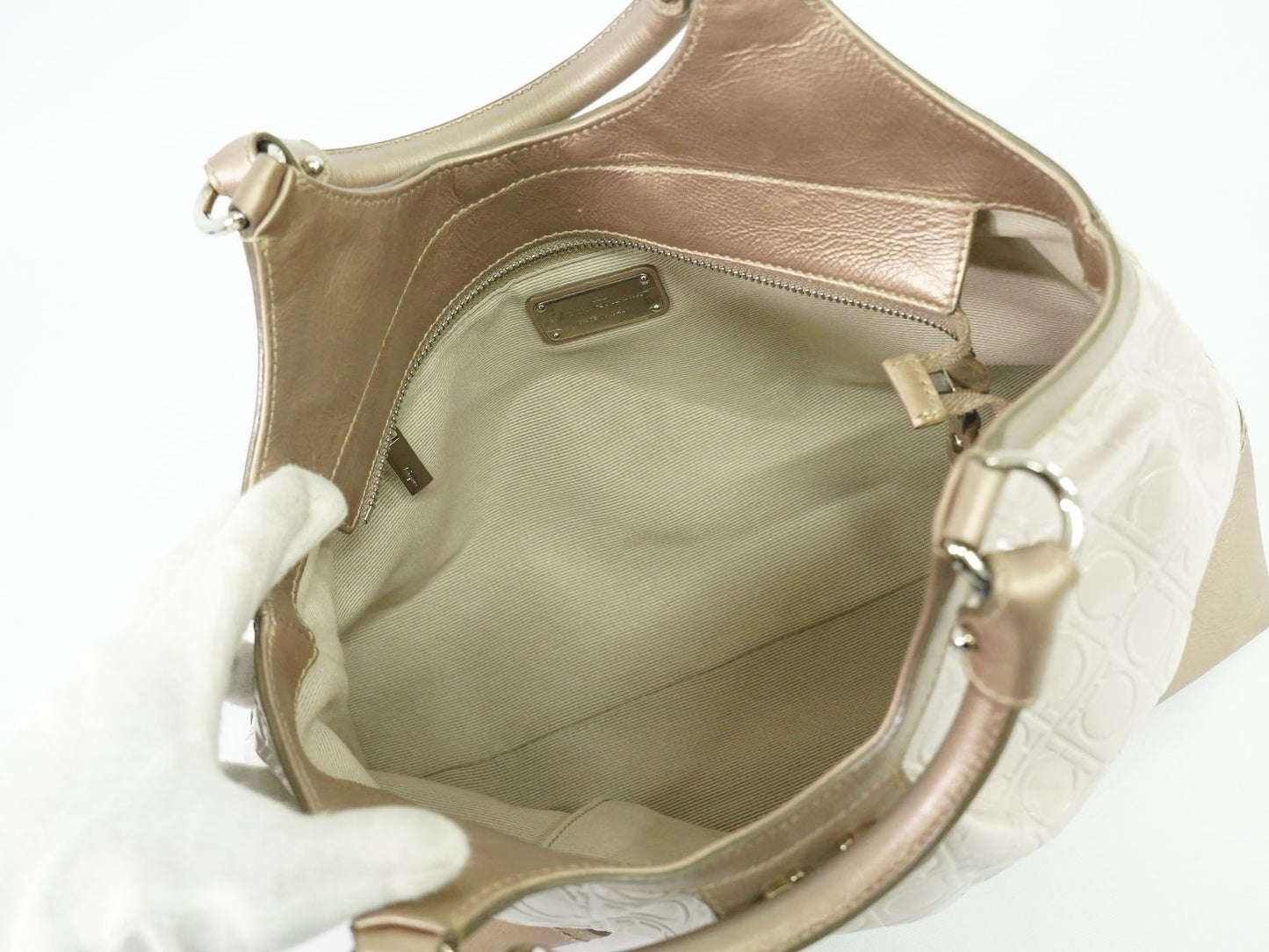 Salvatore Ferragamo ガンチーニ ハンドバッグ ピンク