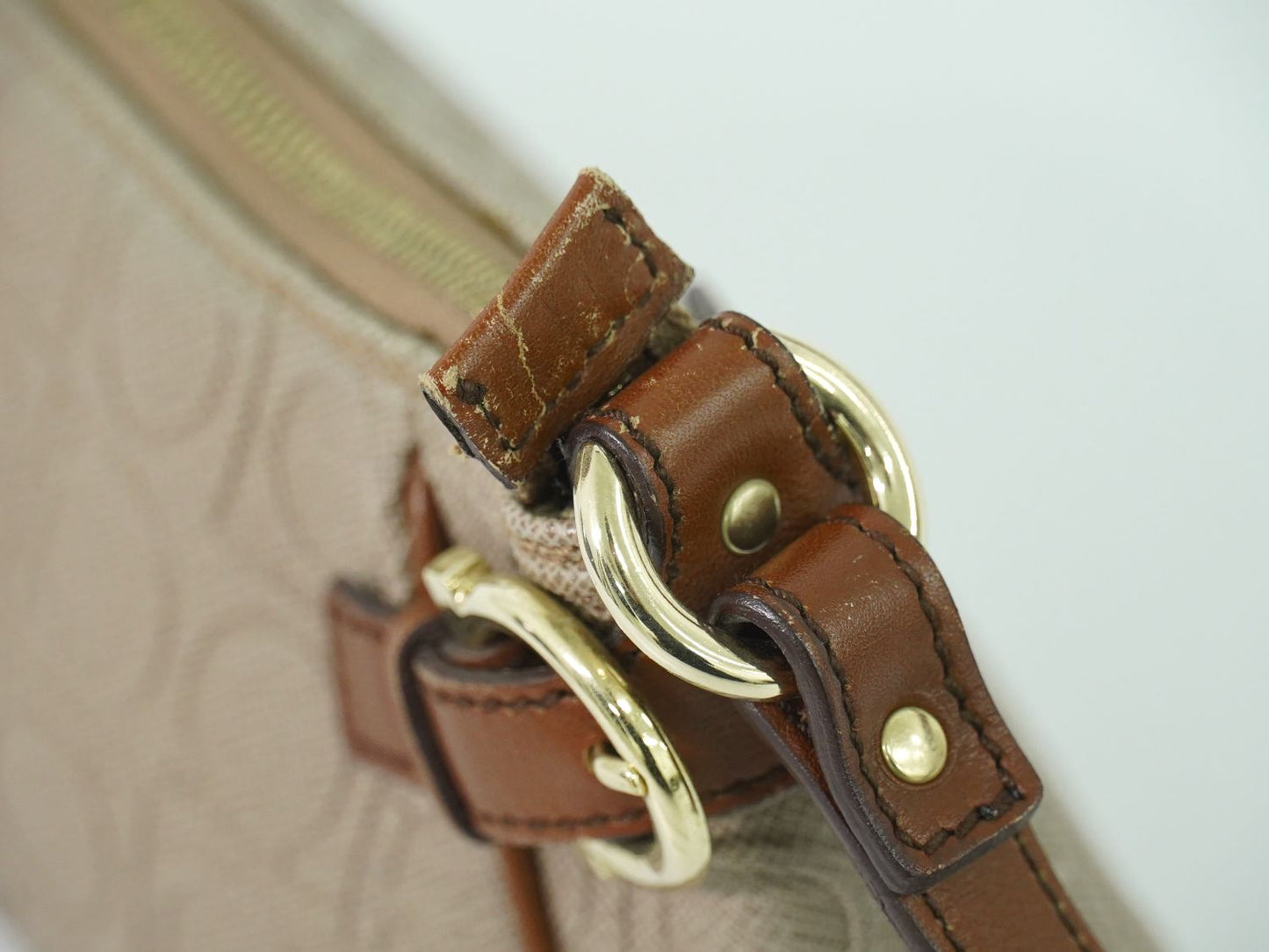 Salvatore Ferragamo アクセサリーポーチ ピンクベージュ