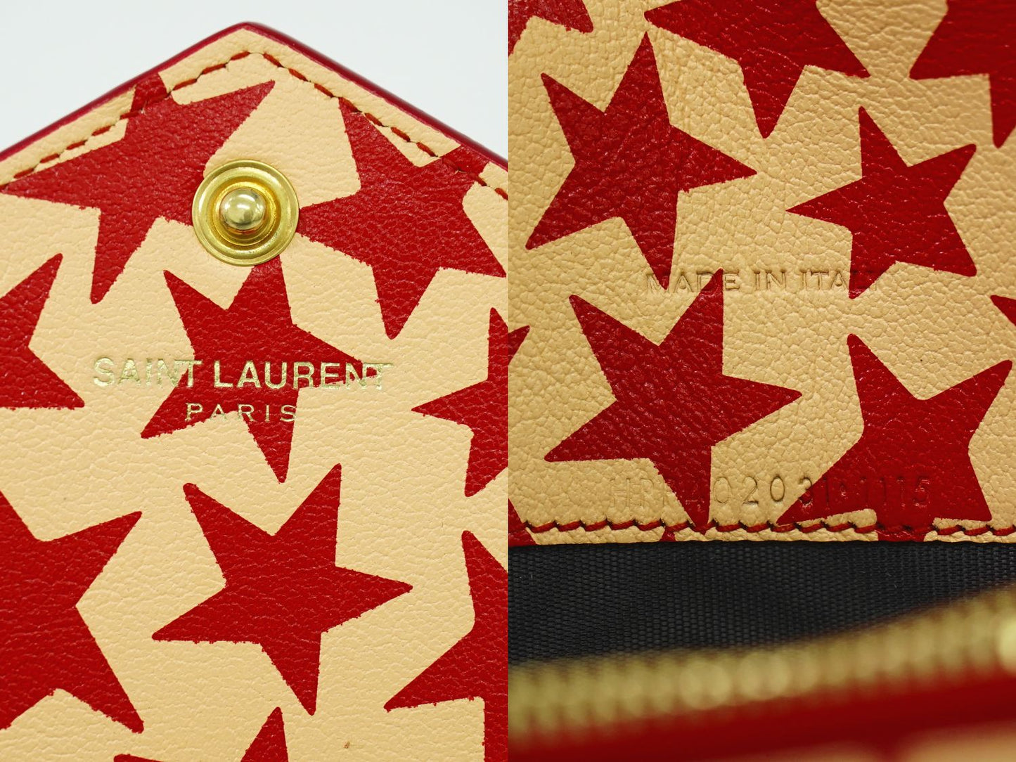 SAINT LAURENT ショルダーウォレット レッド