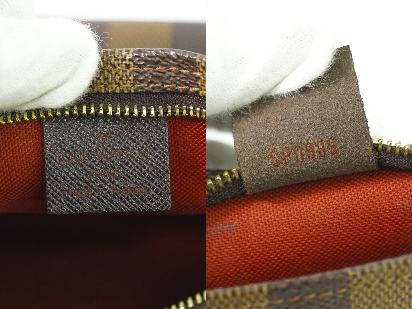 LOUIS VUITTON トゥルースメイクアップ ダミエ エベヌ アクセサリーポーチ N51982