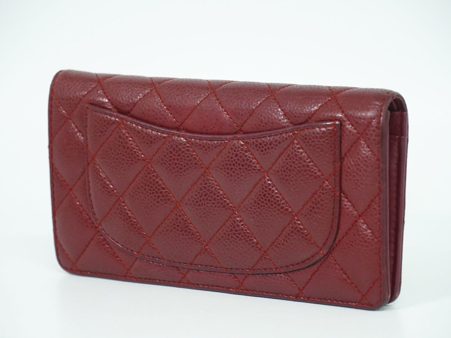 CHANEL ココマーク マトラッセ 長財布 ボルドー