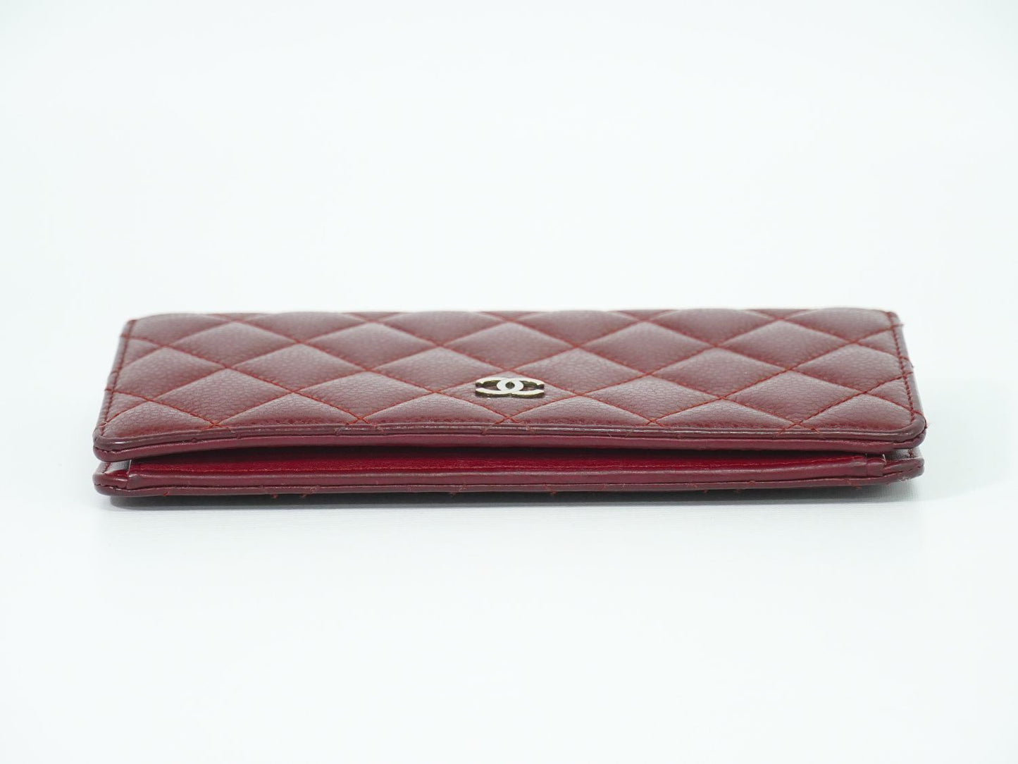 CHANEL ココマーク マトラッセ 長財布 ボルドー
