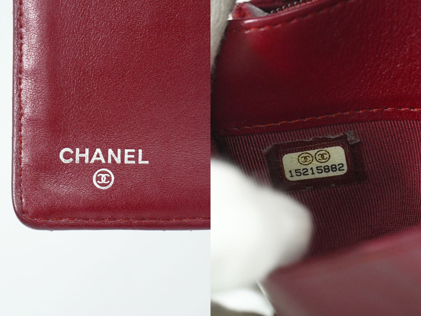 CHANEL ココマーク マトラッセ 長財布 ボルドー