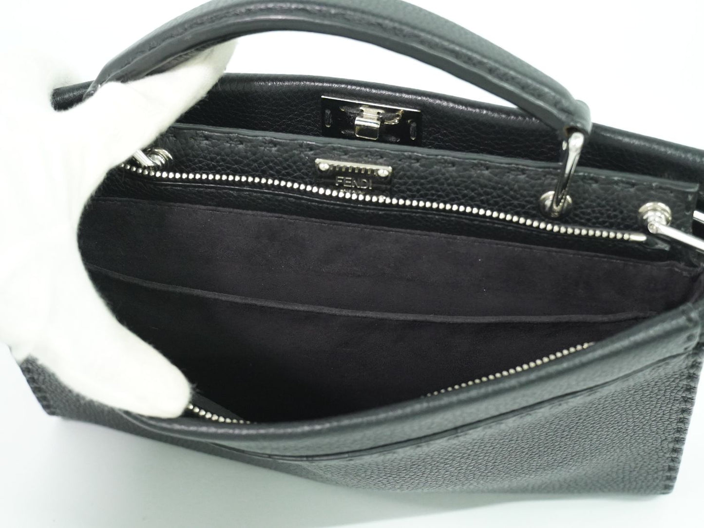 FENDI セレリア ピーカブー フィットミニ ビジネスバッグ ブラック