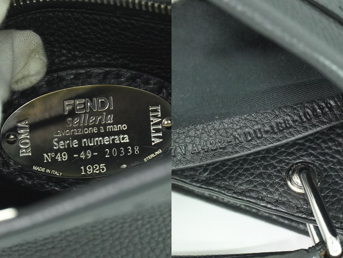 FENDI セレリア ピーカブー フィットミニ ビジネスバッグ ブラック