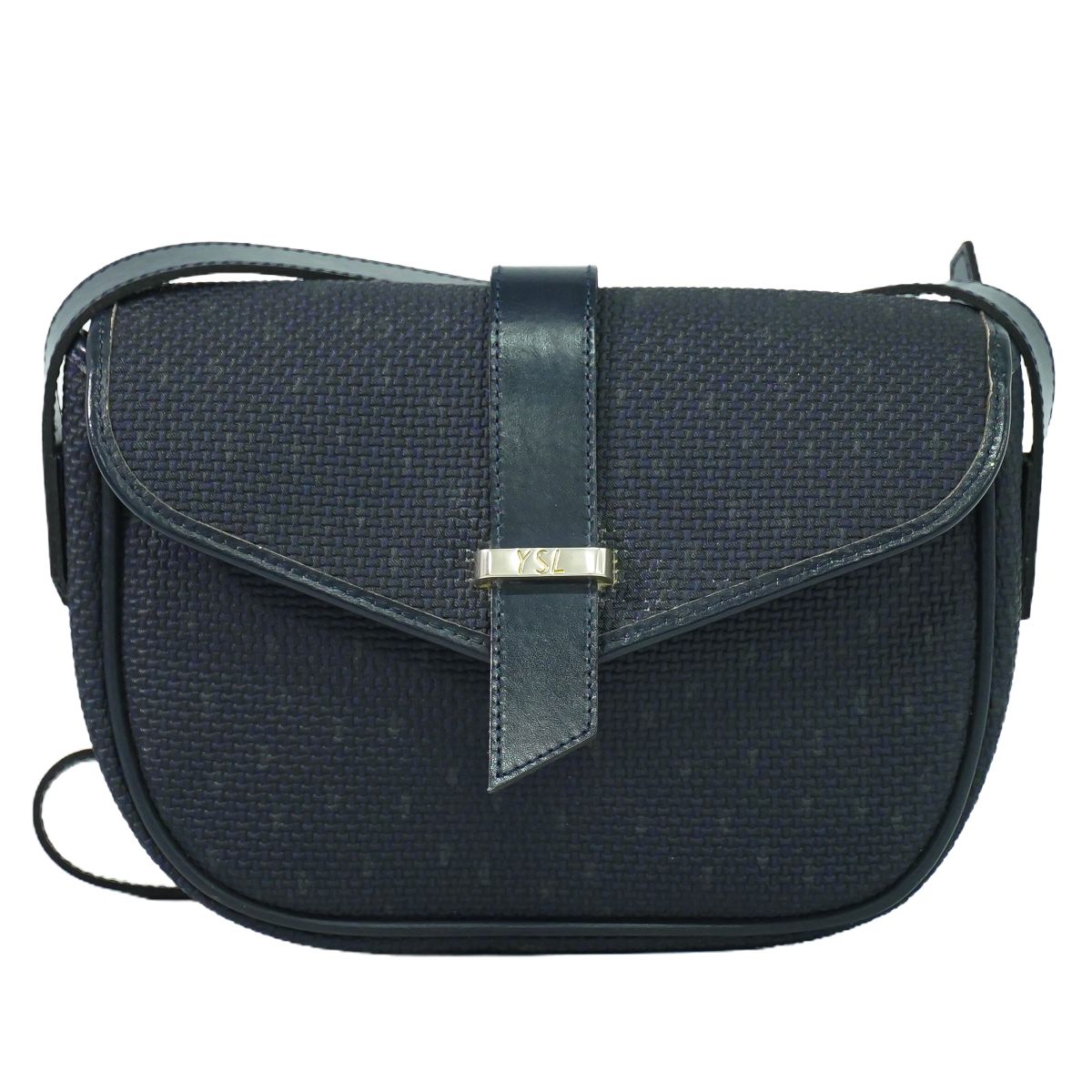 YVES SAINT LAURENT ショルダーバッグ ネイビー