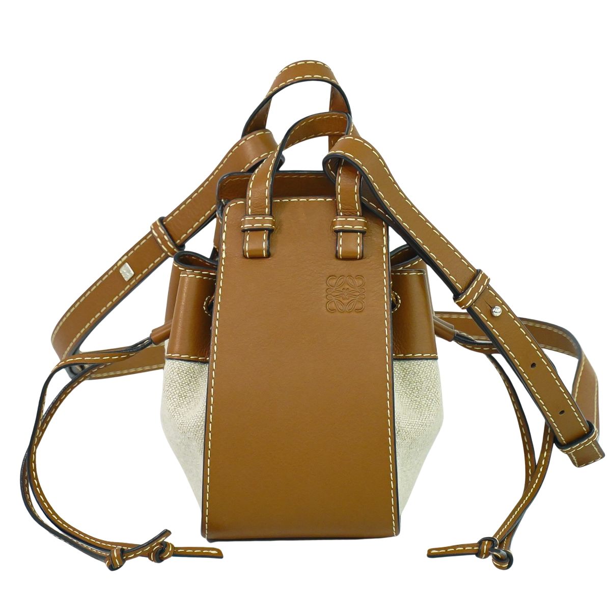 LOEWE ハンモック 2WAY ショルダーバッグ ベージュ ブラウン