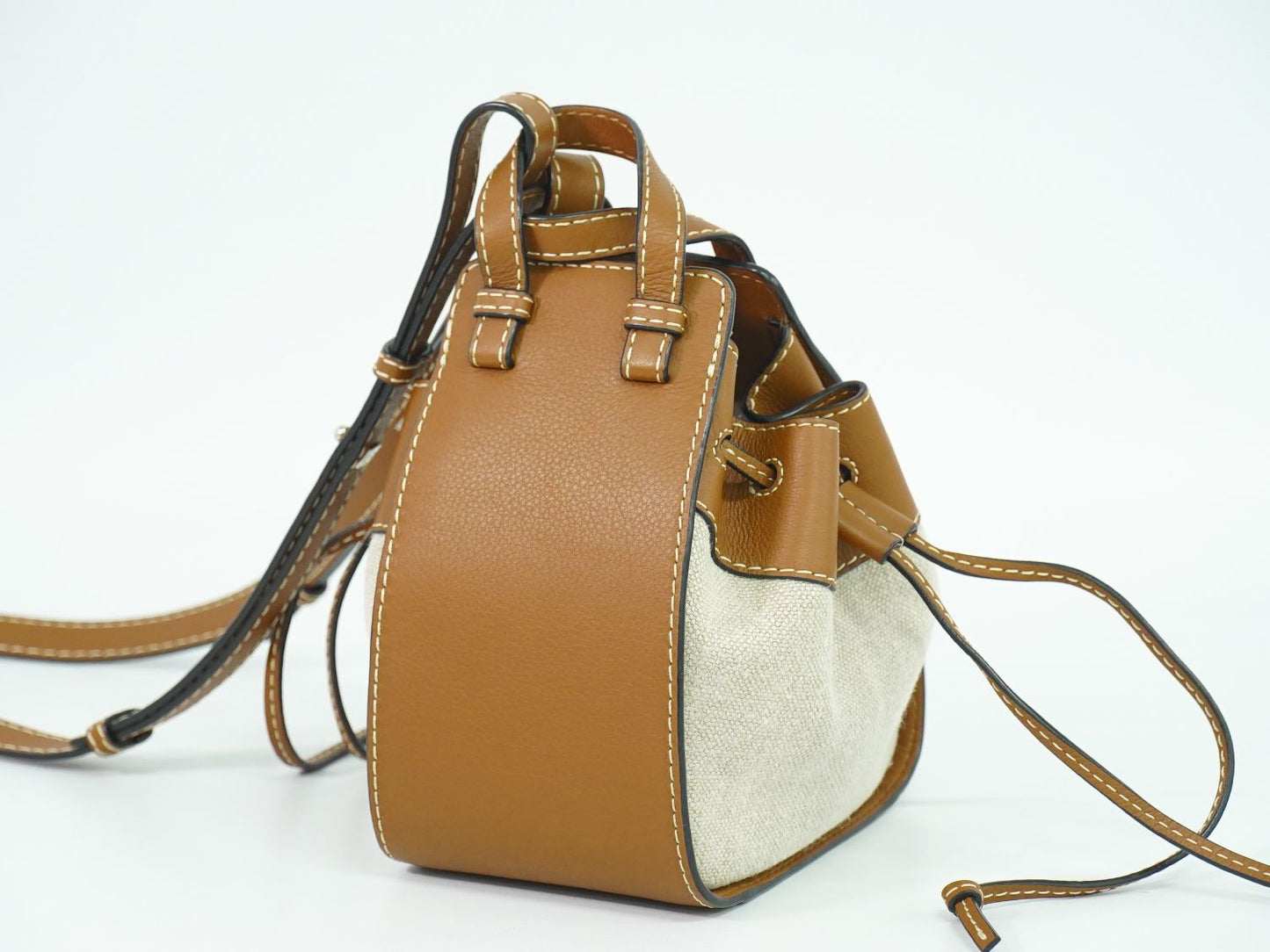 LOEWE ハンモック 2WAY ショルダーバッグ ベージュ ブラウン
