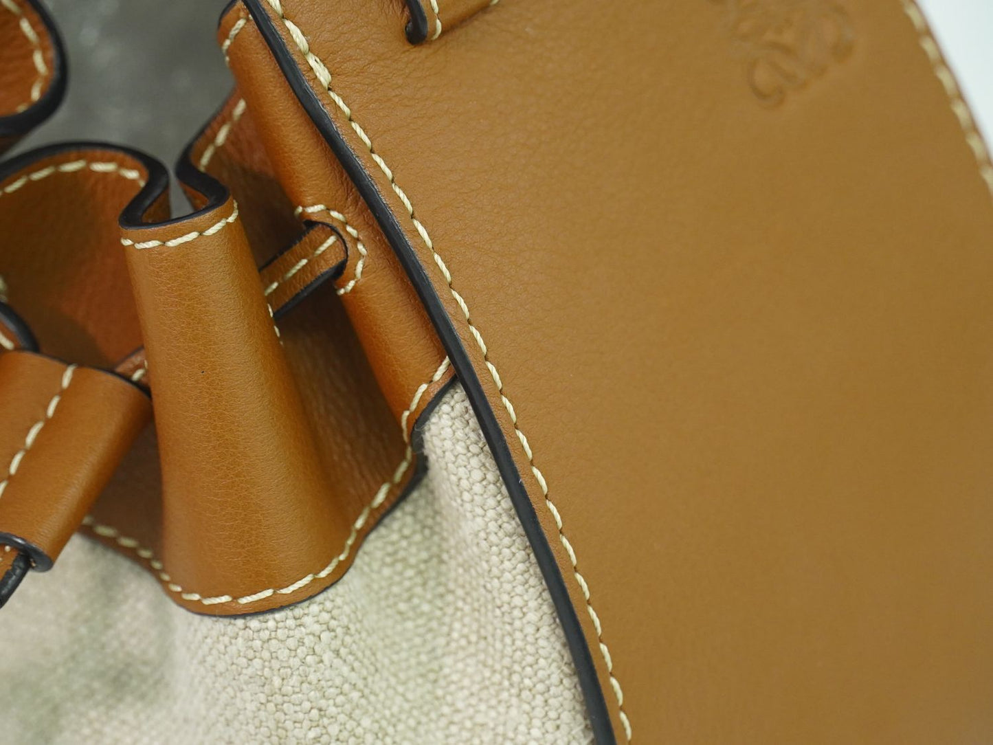 LOEWE ハンモック 2WAY ショルダーバッグ ベージュ ブラウン