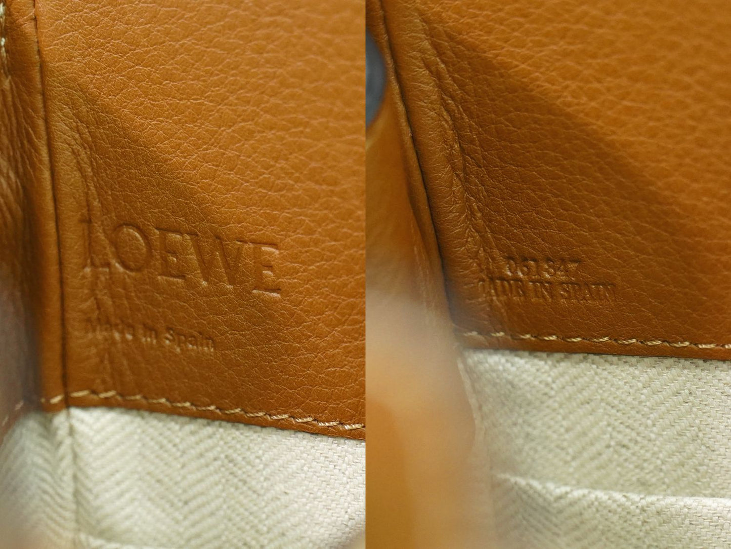 LOEWE ハンモック 2WAY ショルダーバッグ ベージュ ブラウン