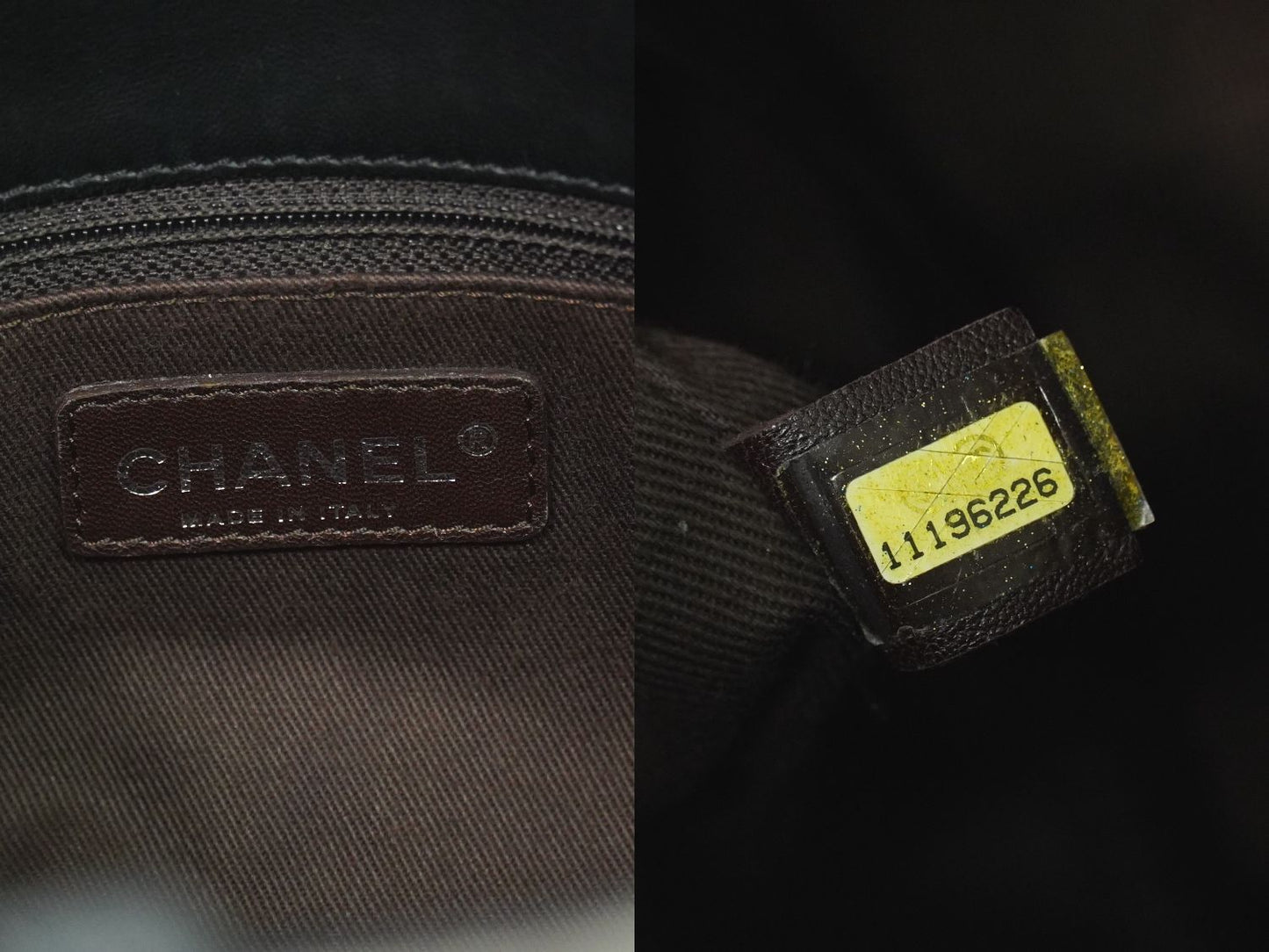 CHANEL ココマーク トートバッグ ブラック グレー