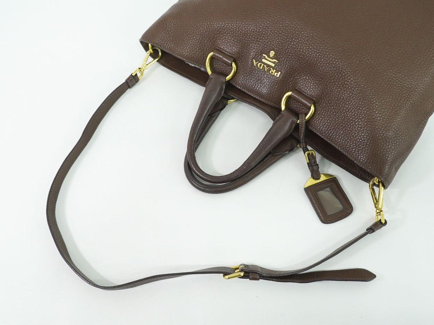 PRADA 2WAY ショルダーバッグ ブラウン