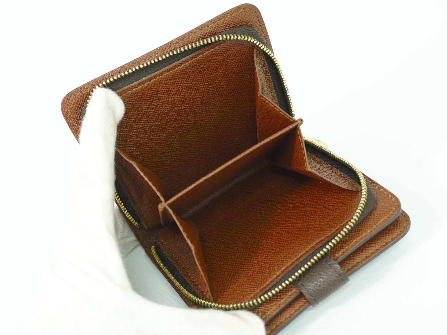 LOUIS VUITTON コンパクトジップ モノグラム 折財布 M61667