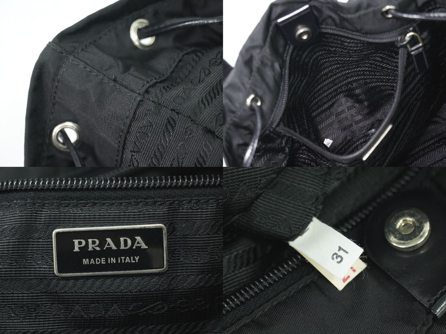 PRADA イブニング ハート トートバッグ ブラック