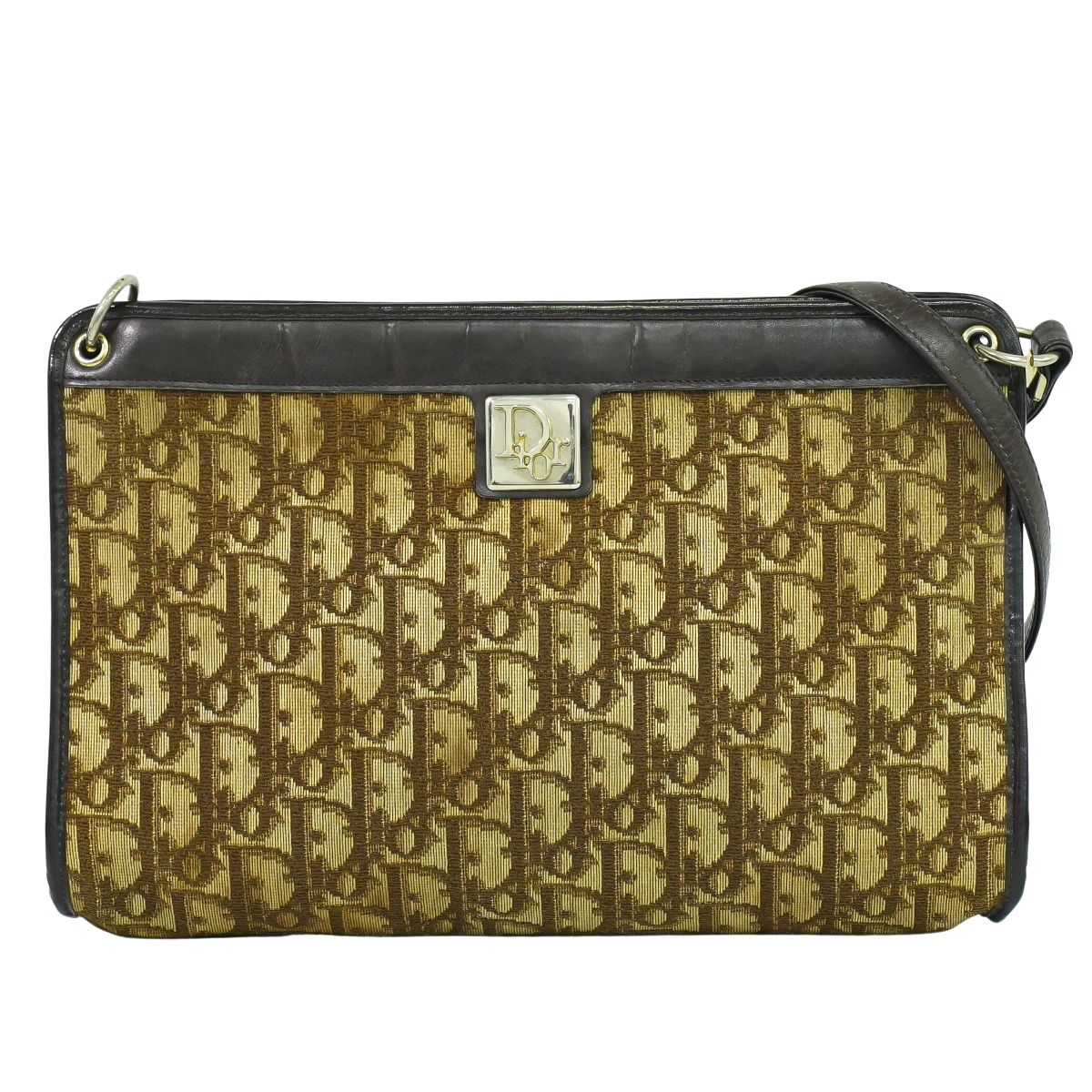 Christian Dior トロッター ショルダーバッグ ブラウン