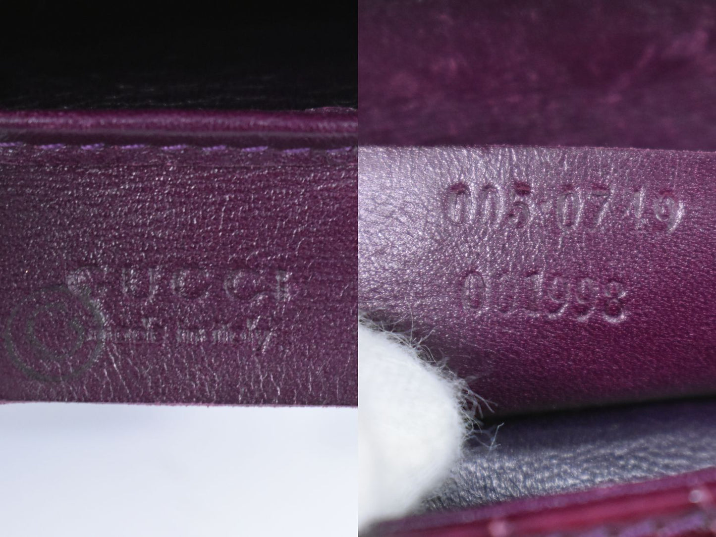GUCCI ハンドバッグ パープル