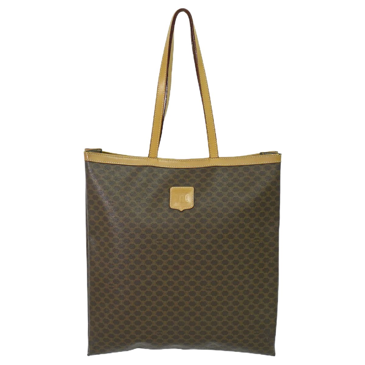 CELINE マカダム トートバッグ ブラウン