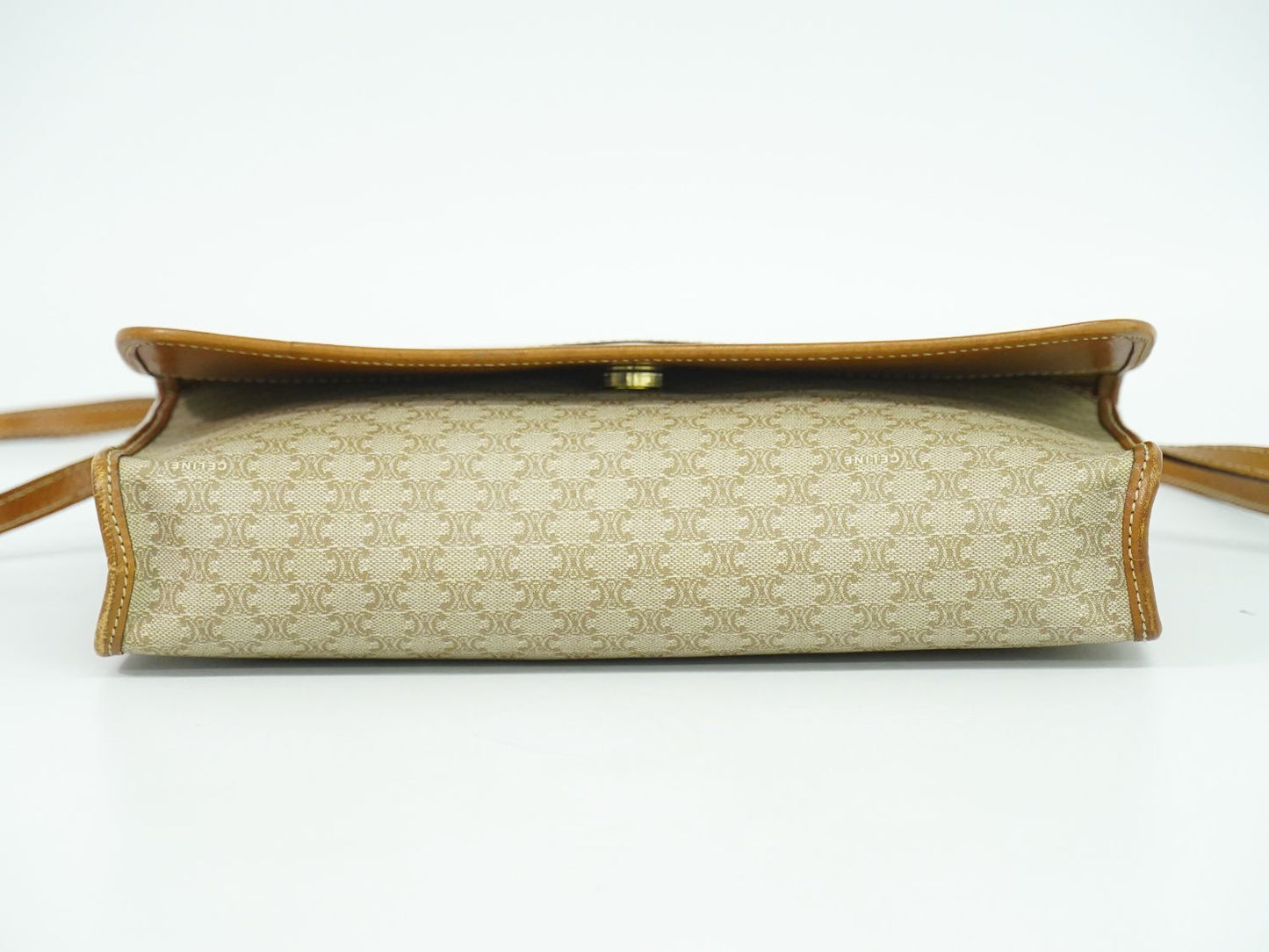 CELINE マカダム 2WAY ショルダーバッグ ベージュ