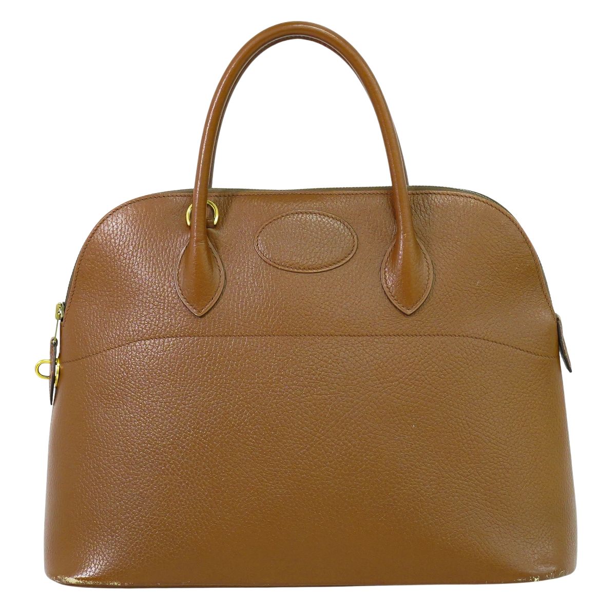 HERMES ボリード 35 ハンドバッグ 〇Z刻 ブラウン