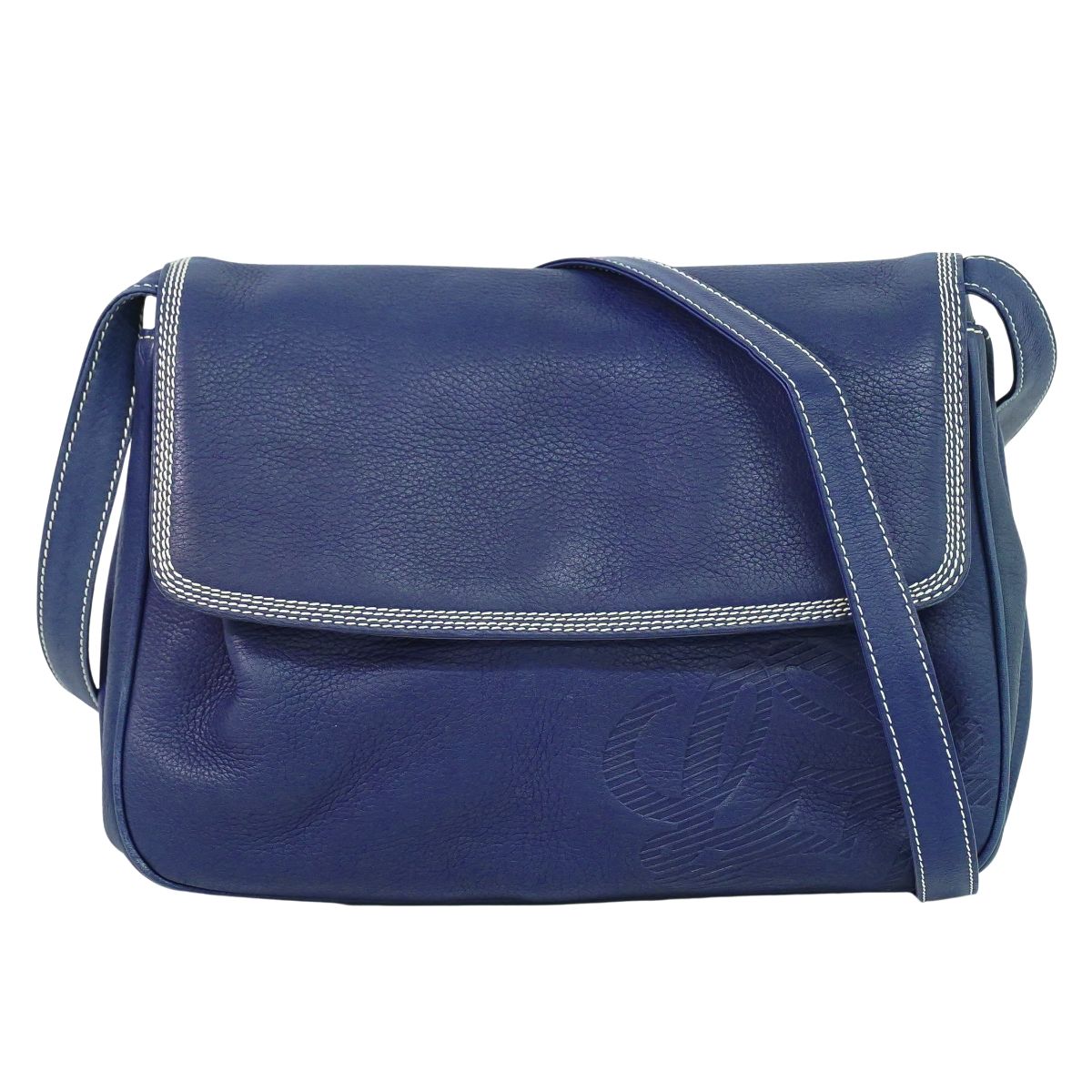 LOEWE アナグラム ショルダーバッグ ブルー