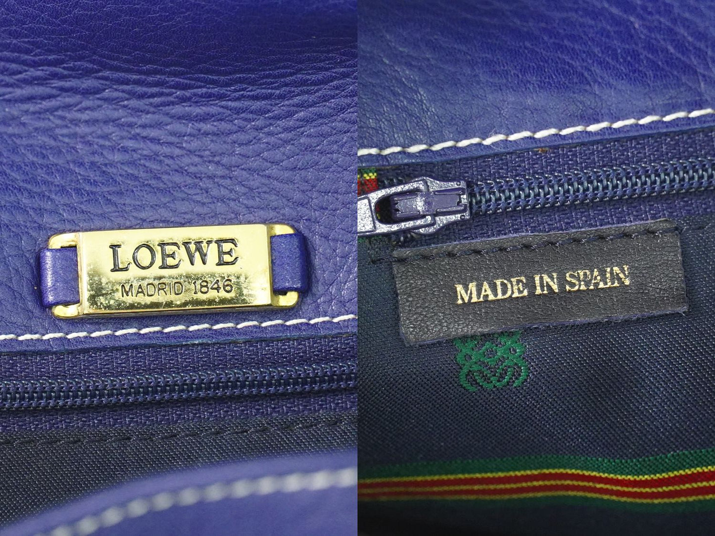 LOEWE アナグラム ショルダーバッグ ブルー