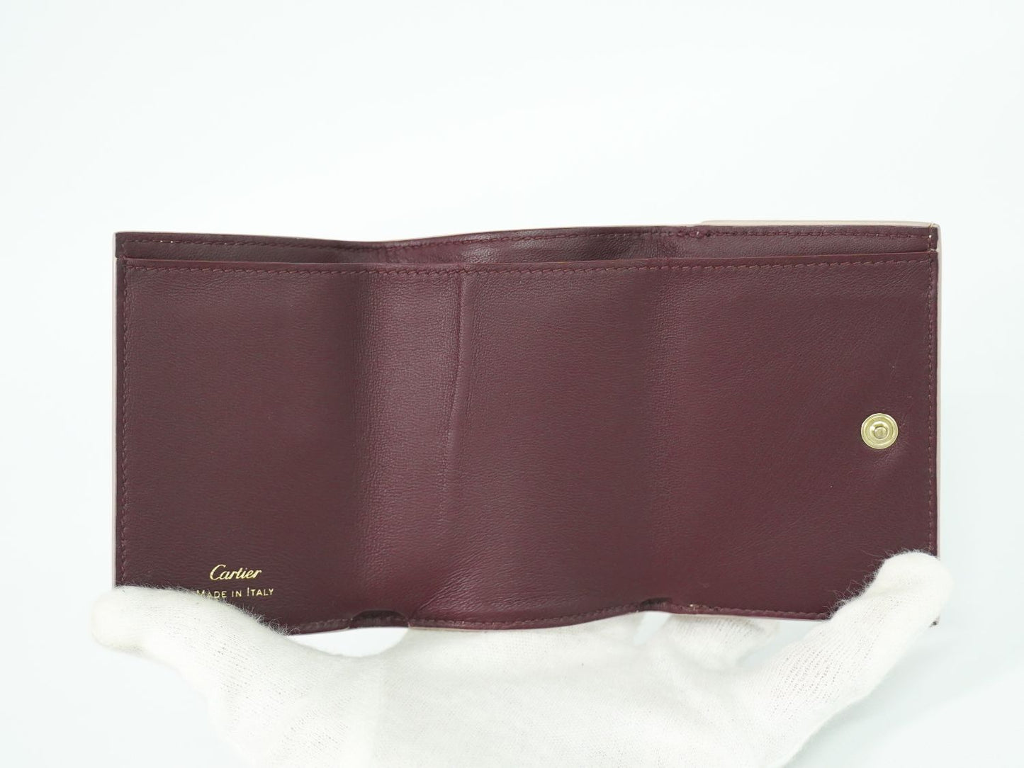 Cartier 折財布 ピンク