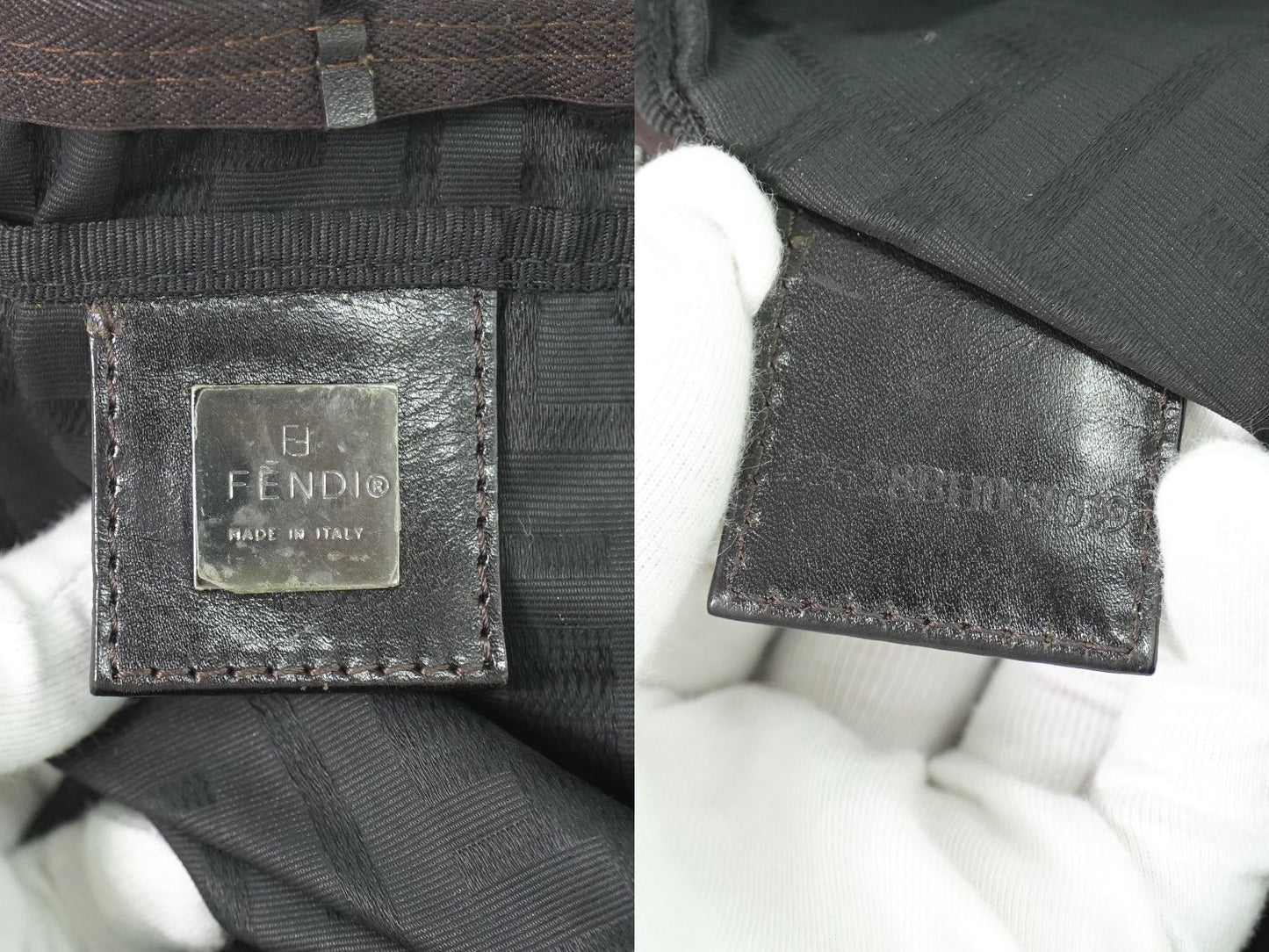 FENDI ズッカ ショルダーバッグ ブラウン 8BH031