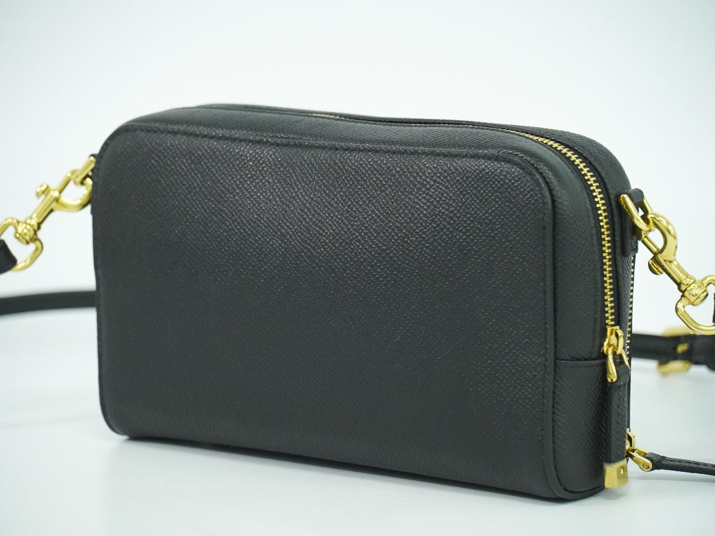 Christian Dior カロ ダブルポーチ ショルダーバッグ ブラック