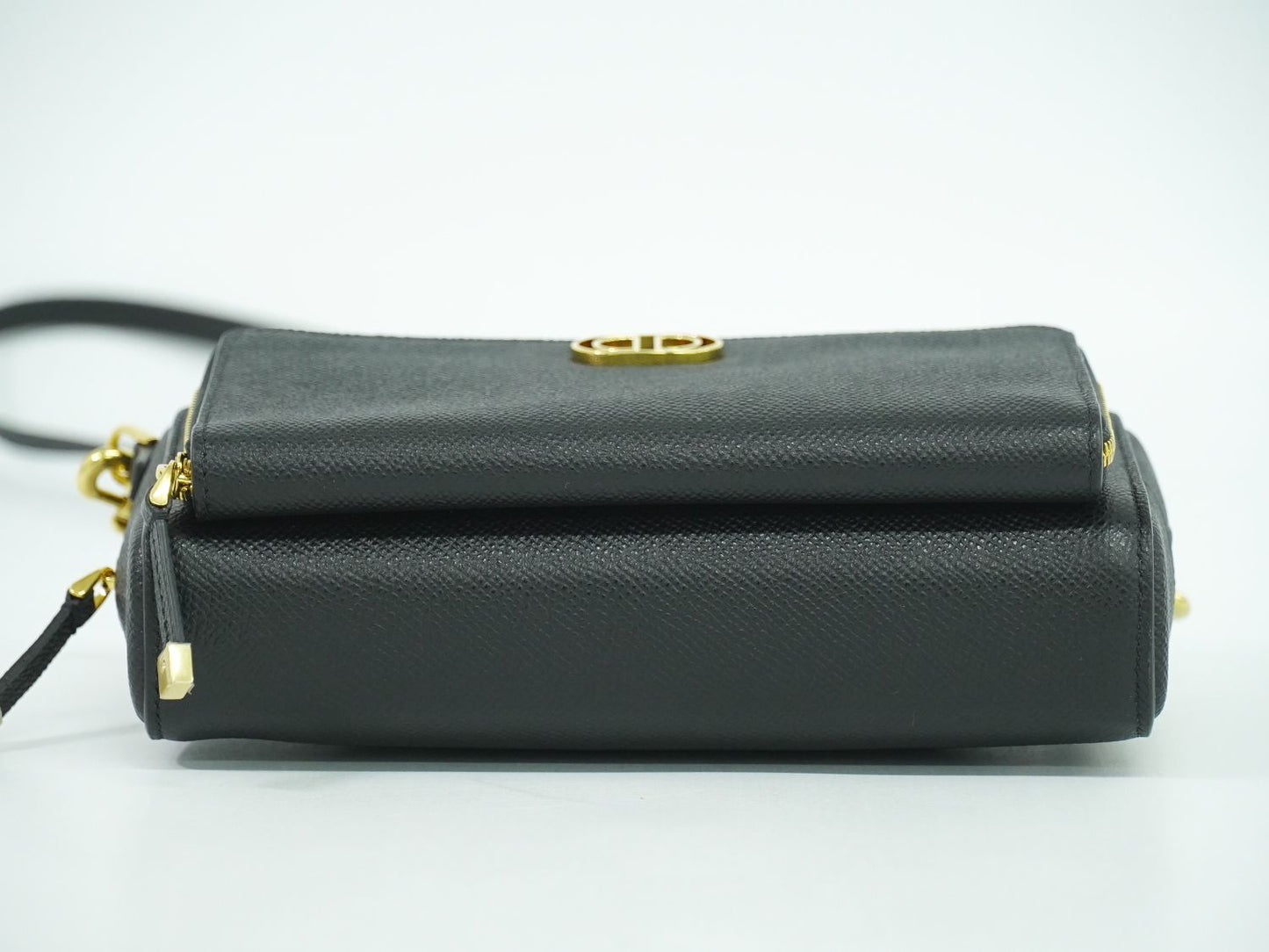 Christian Dior カロ ダブルポーチ ショルダーバッグ ブラック