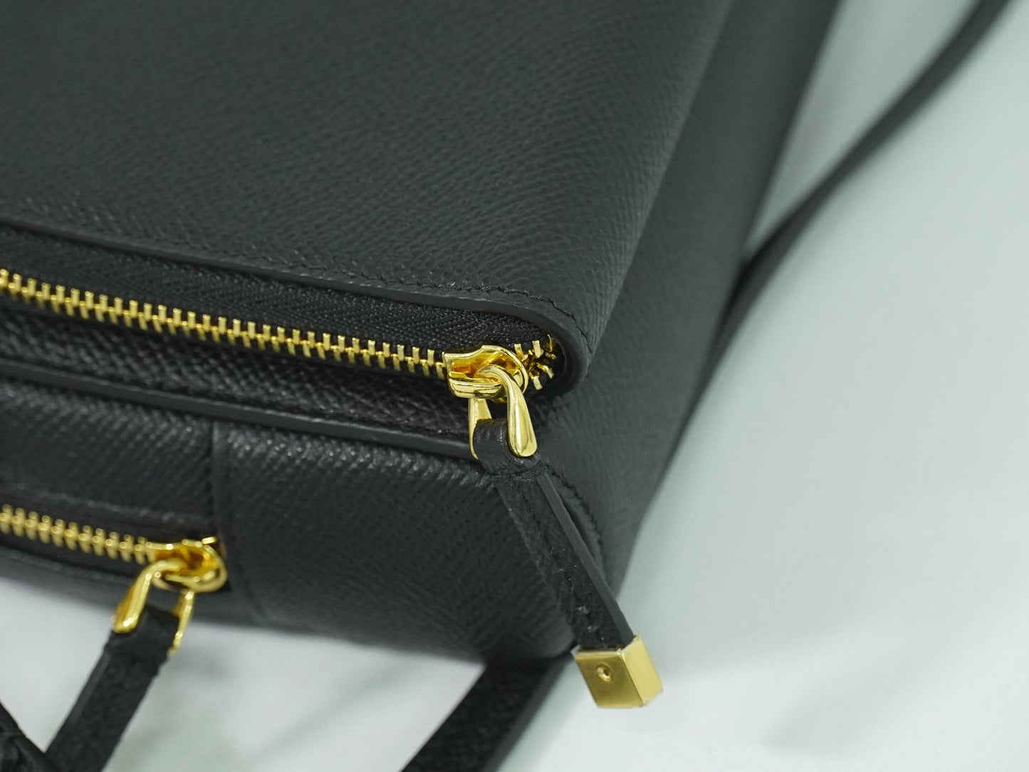 Christian Dior カロ ダブルポーチ ショルダーバッグ ブラック