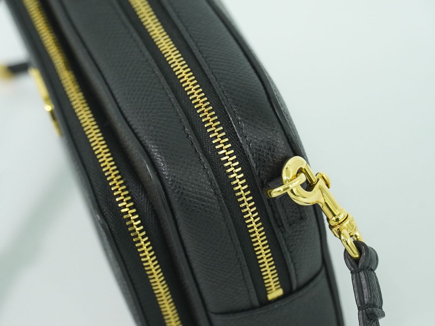 Christian Dior カロ ダブルポーチ ショルダーバッグ ブラック