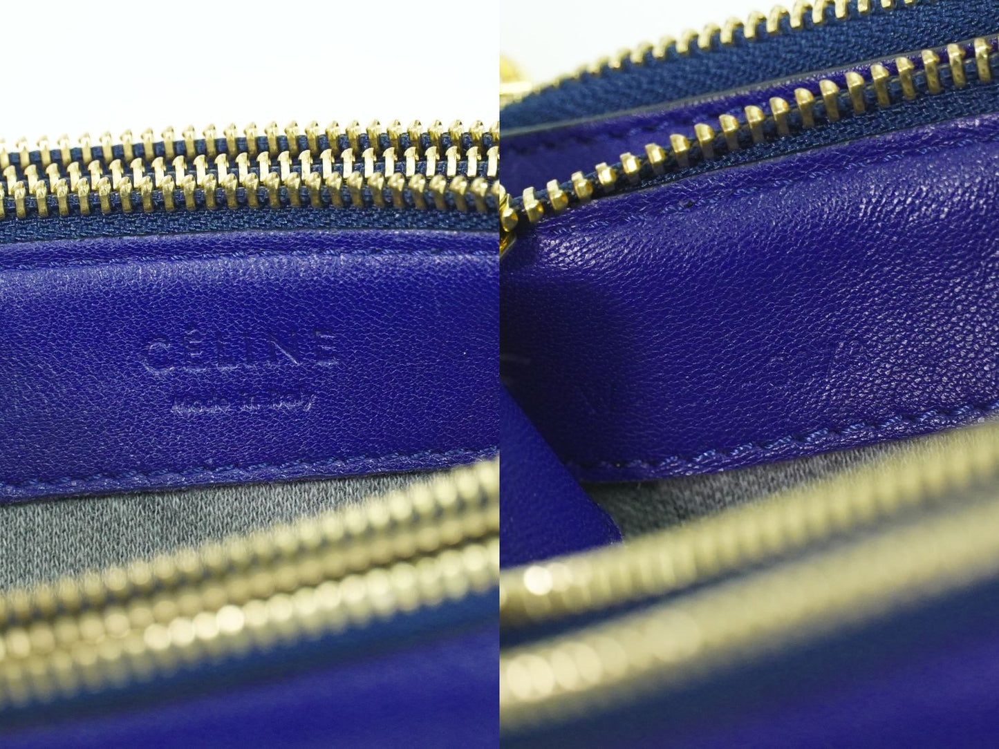 CELINE トリオ スモール ショルダーバッグ ブルー