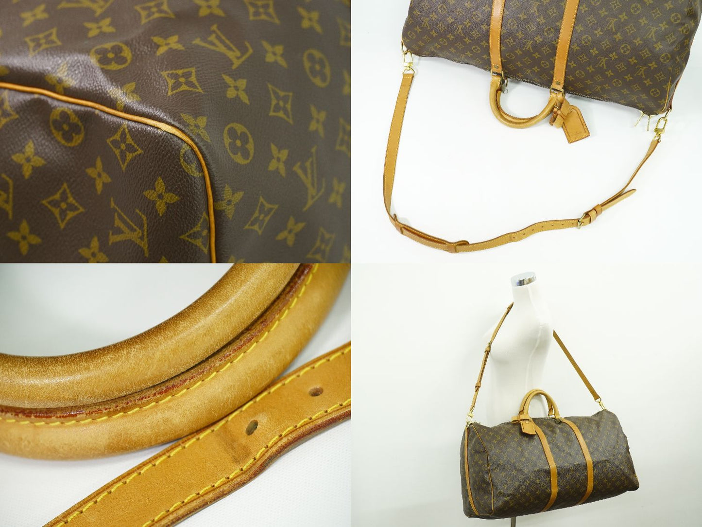 LOUIS VUITTON キーポルバンドリエール 60 モノグラム 2WAY ボストンバッグ M41412
