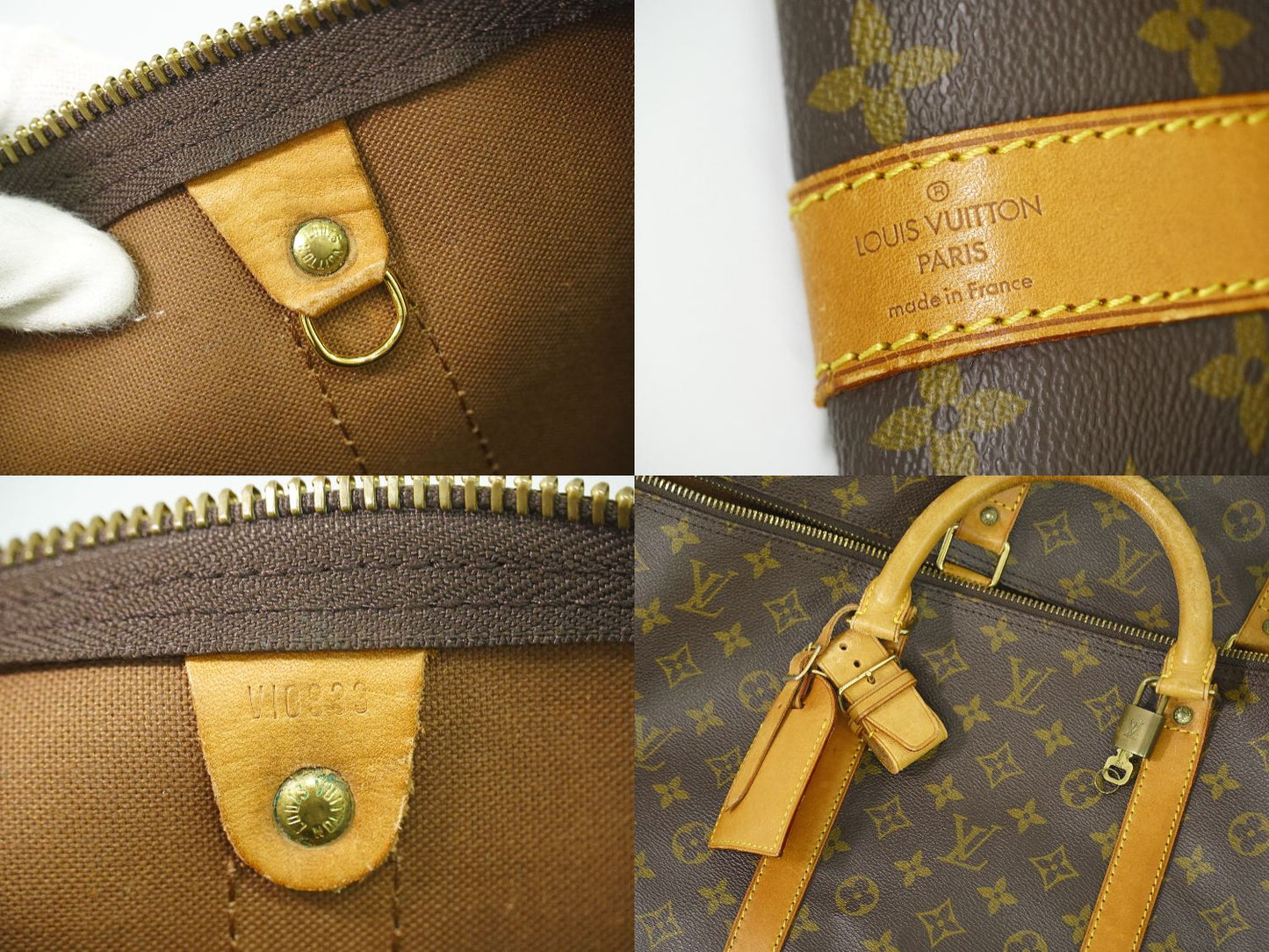 LOUIS VUITTON キーポルバンドリエール 60 モノグラム 2WAY ボストンバッグ M41412