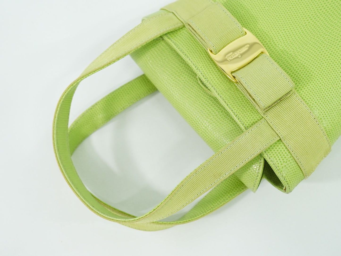 Salvatore Ferragamo ヴァラ ハンドバッグ ブラウン