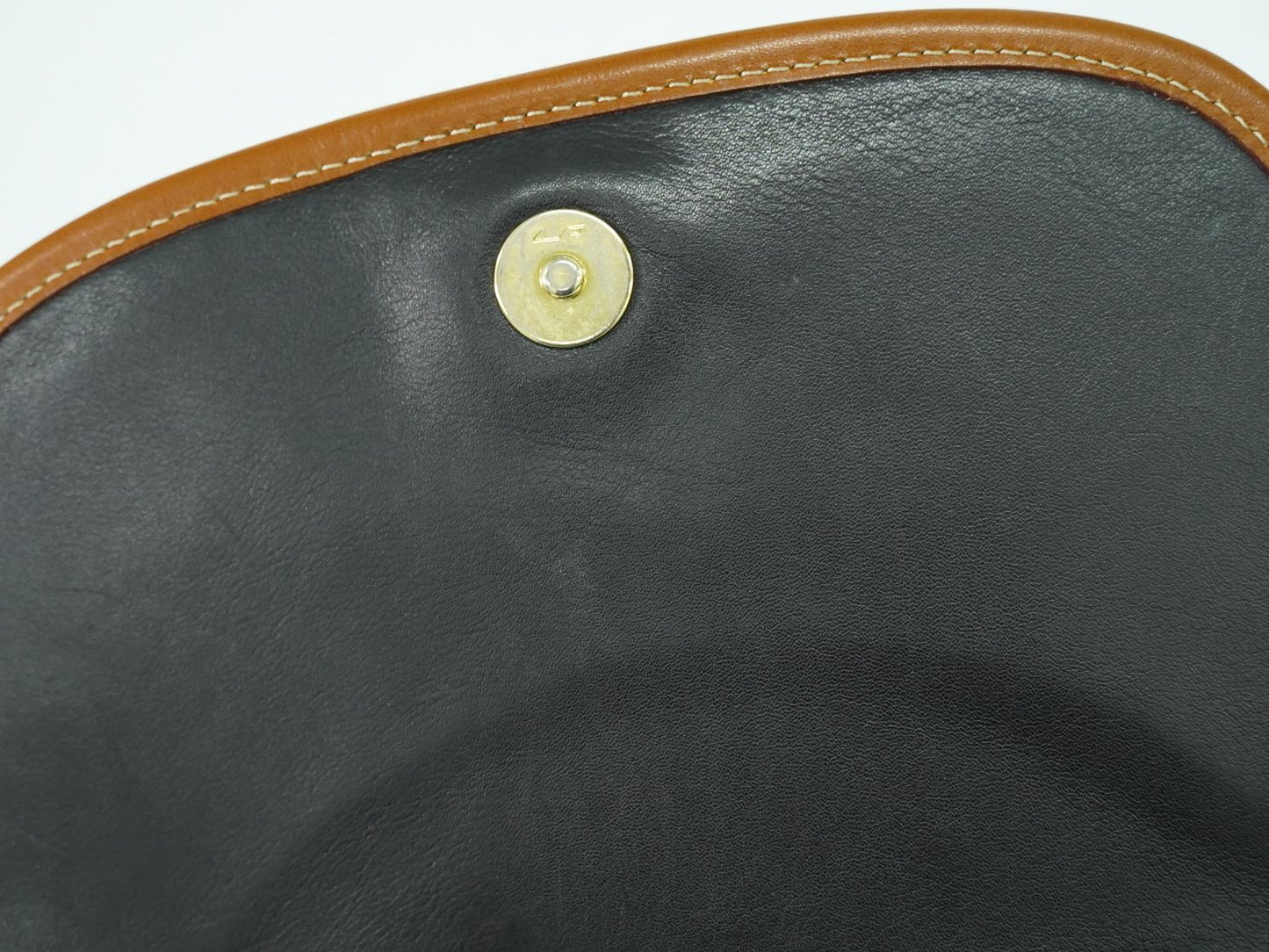 CELINE レザー ショルダーバッグ ブラック