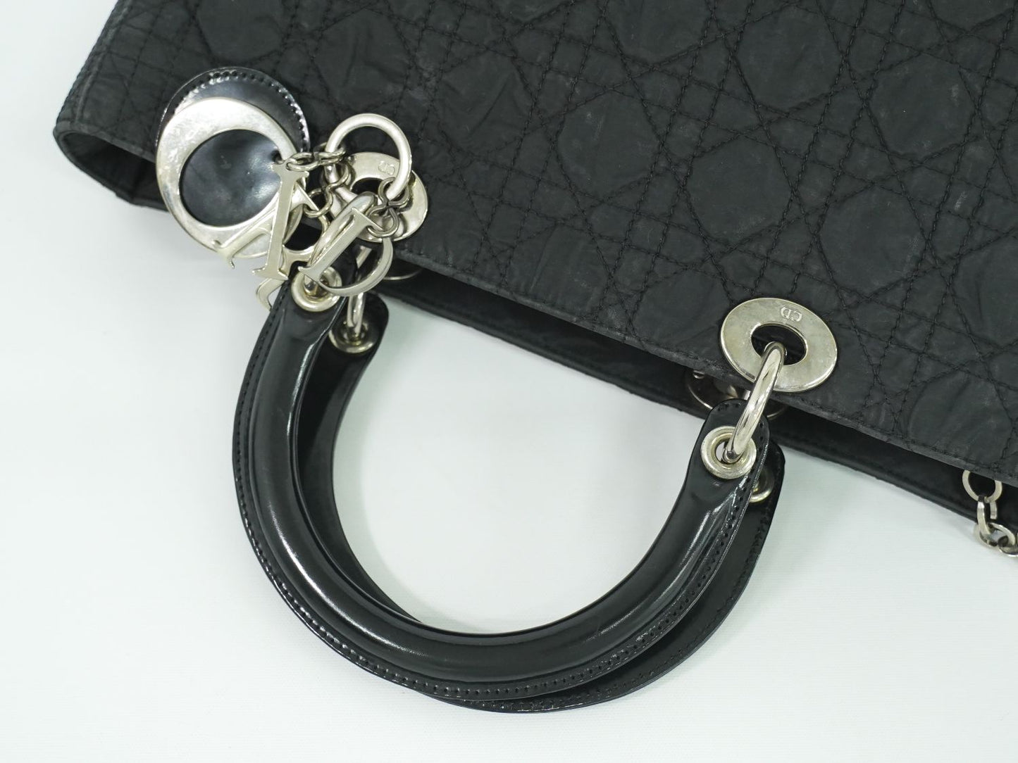 Christian Dior レディディオール ハンドバッグ ブラック