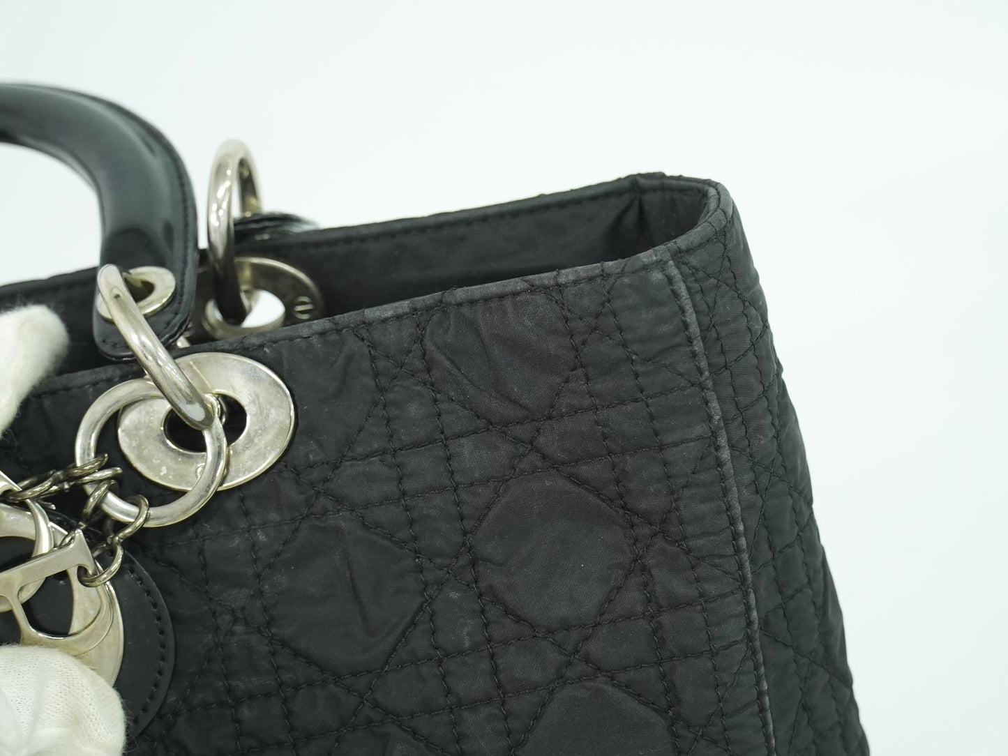 Christian Dior レディディオール ハンドバッグ ブラック