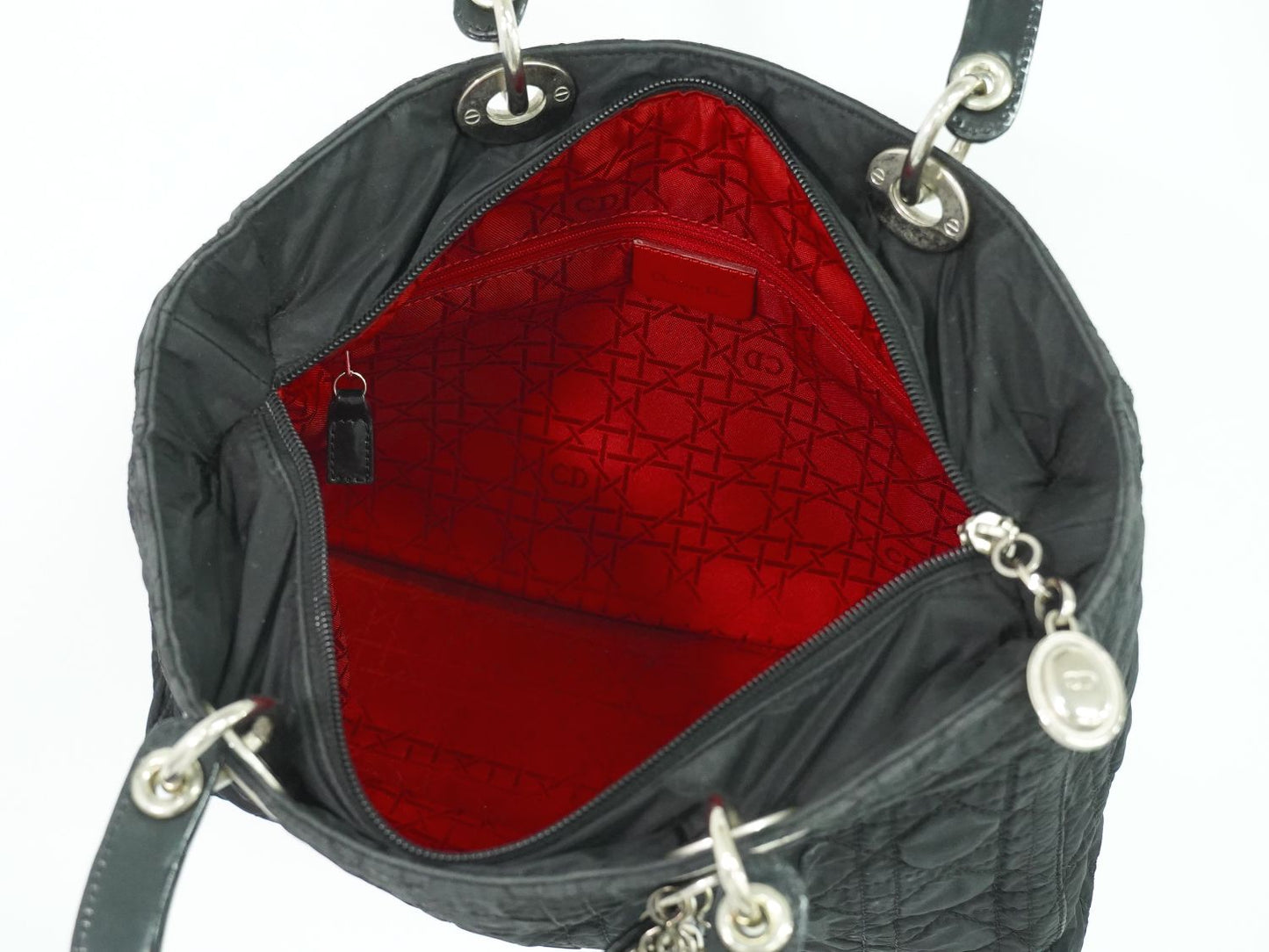 Christian Dior レディディオール ハンドバッグ ブラック