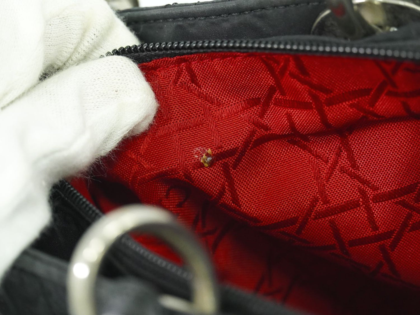Christian Dior レディディオール ハンドバッグ ブラック