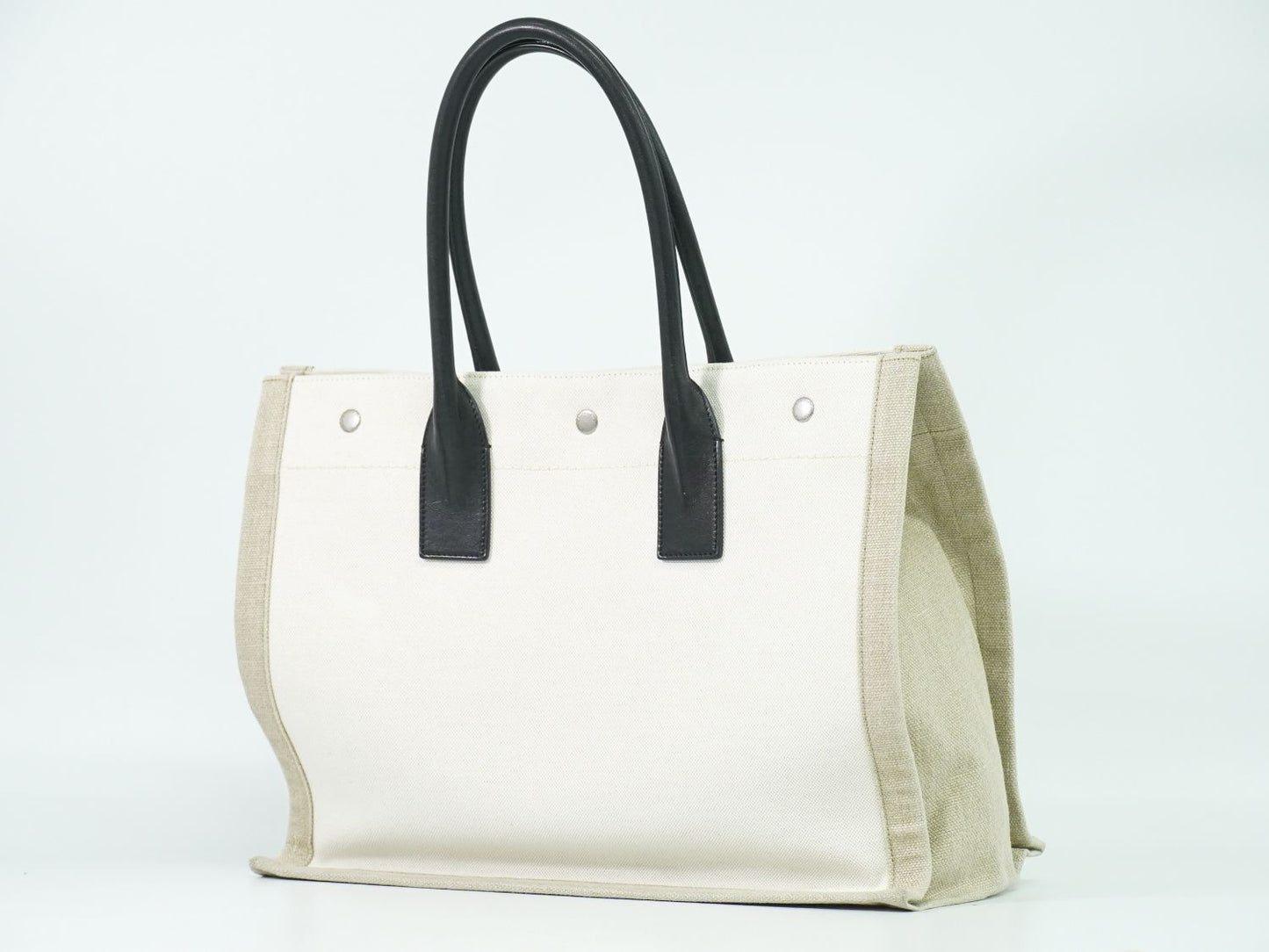 YVES SAINT LAURENT リヴ ゴージュ トートバッグ ホワイト ベージュ