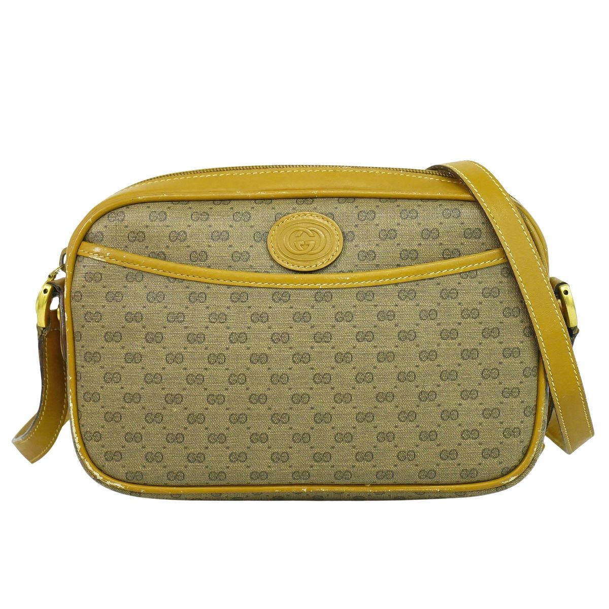 GUCCI マイクロGG ショルダーバッグ ブラウン