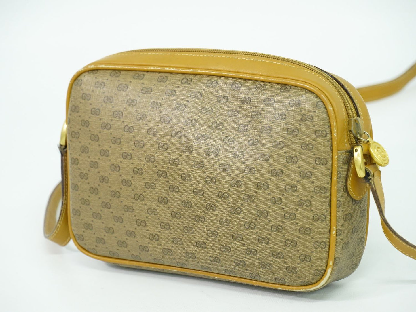 GUCCI マイクロGG ショルダーバッグ ブラウン