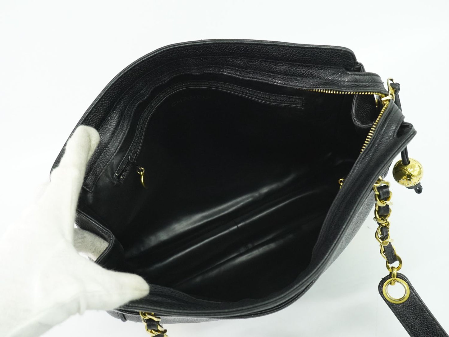 CHANEL トリプル ココマーク トートバッグ ブラック