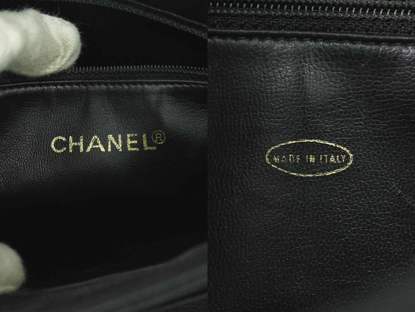 CHANEL トリプル ココマーク トートバッグ ブラック