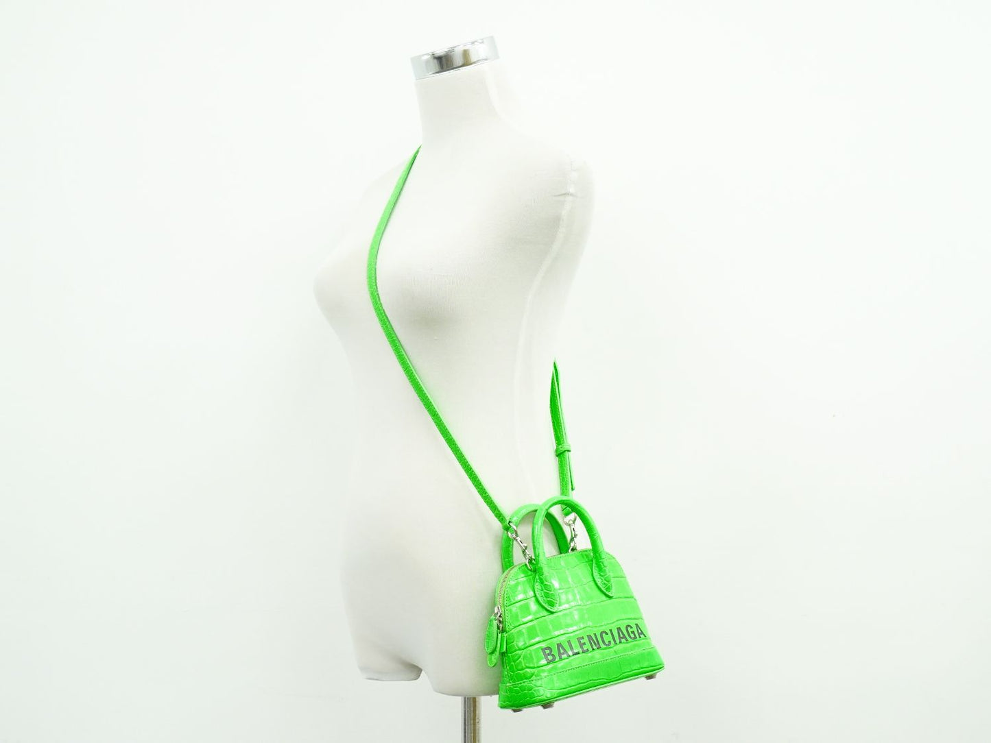 BALENCIAGA ヴィル XXS 2WAY ショルダーバッグ グリーン 550646