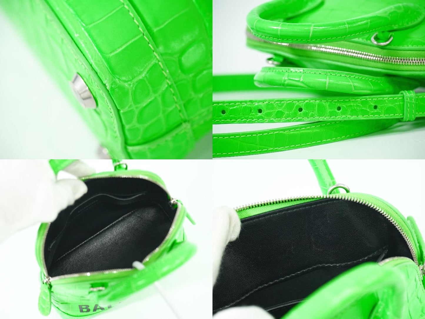 BALENCIAGA ヴィル XXS 2WAY ショルダーバッグ グリーン 550646